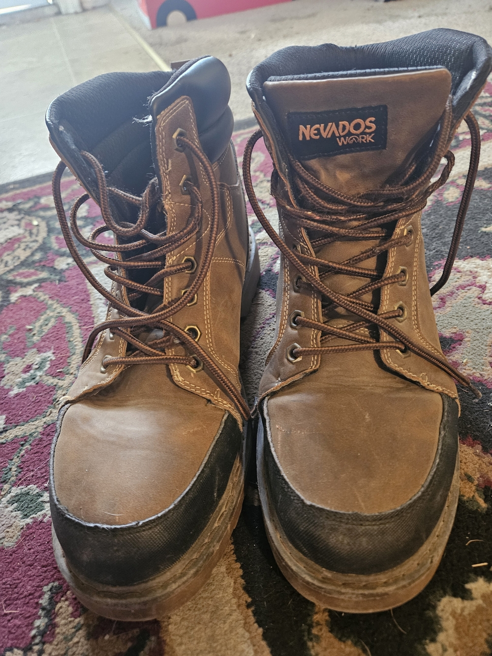 Nevados Work Men's Brown Lace-Up Safety Boots